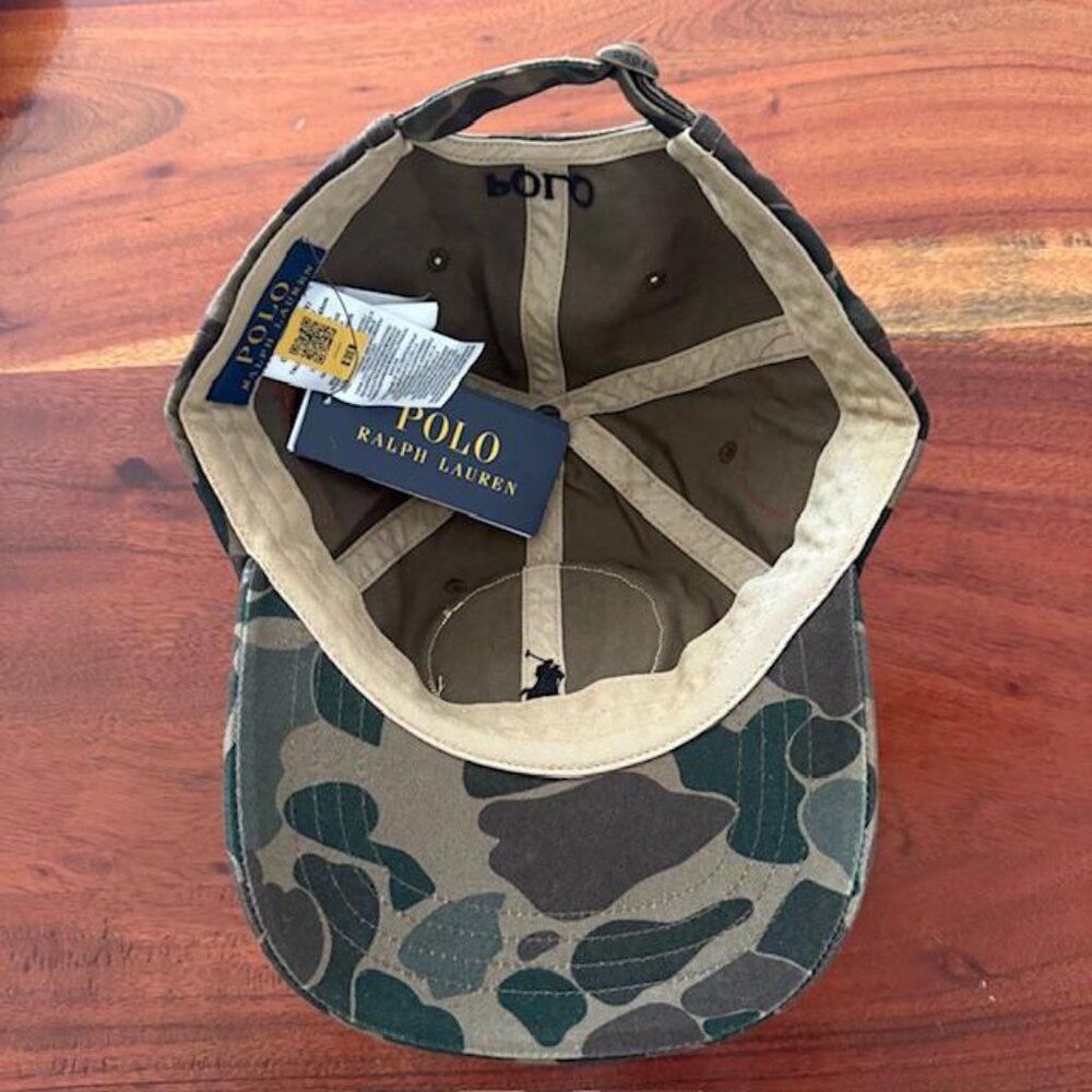 SOLD! RALPH LAUREN 1 OF 1 RIVER GUIDE SPORTING FISHING PATCH CAMO CAP RL 815 NWT - Picture 8 of 9